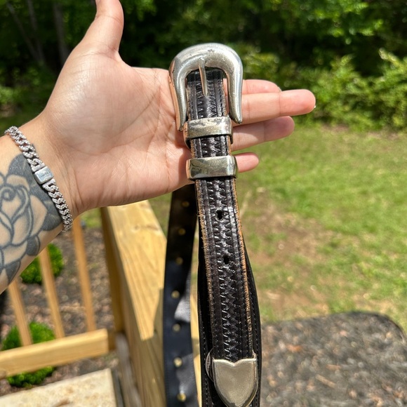 Vintage Appaloosa Leather Belt w/19 Walking Liberty & Eagle Silver Half Dollars - Picture 9 of 16